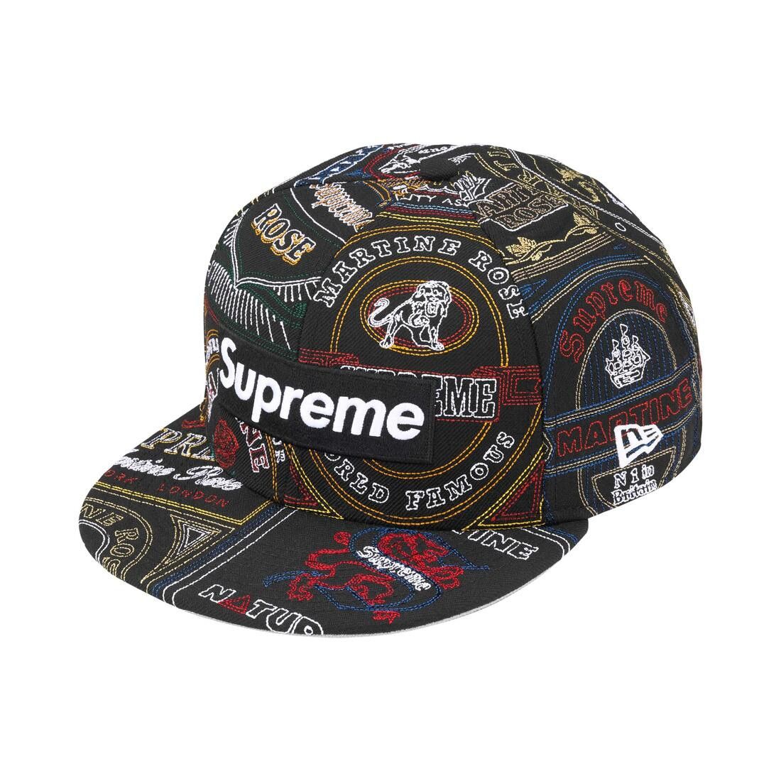 Supreme x Martine Rose Patchwork Labels Box Logo New Era Multicolor