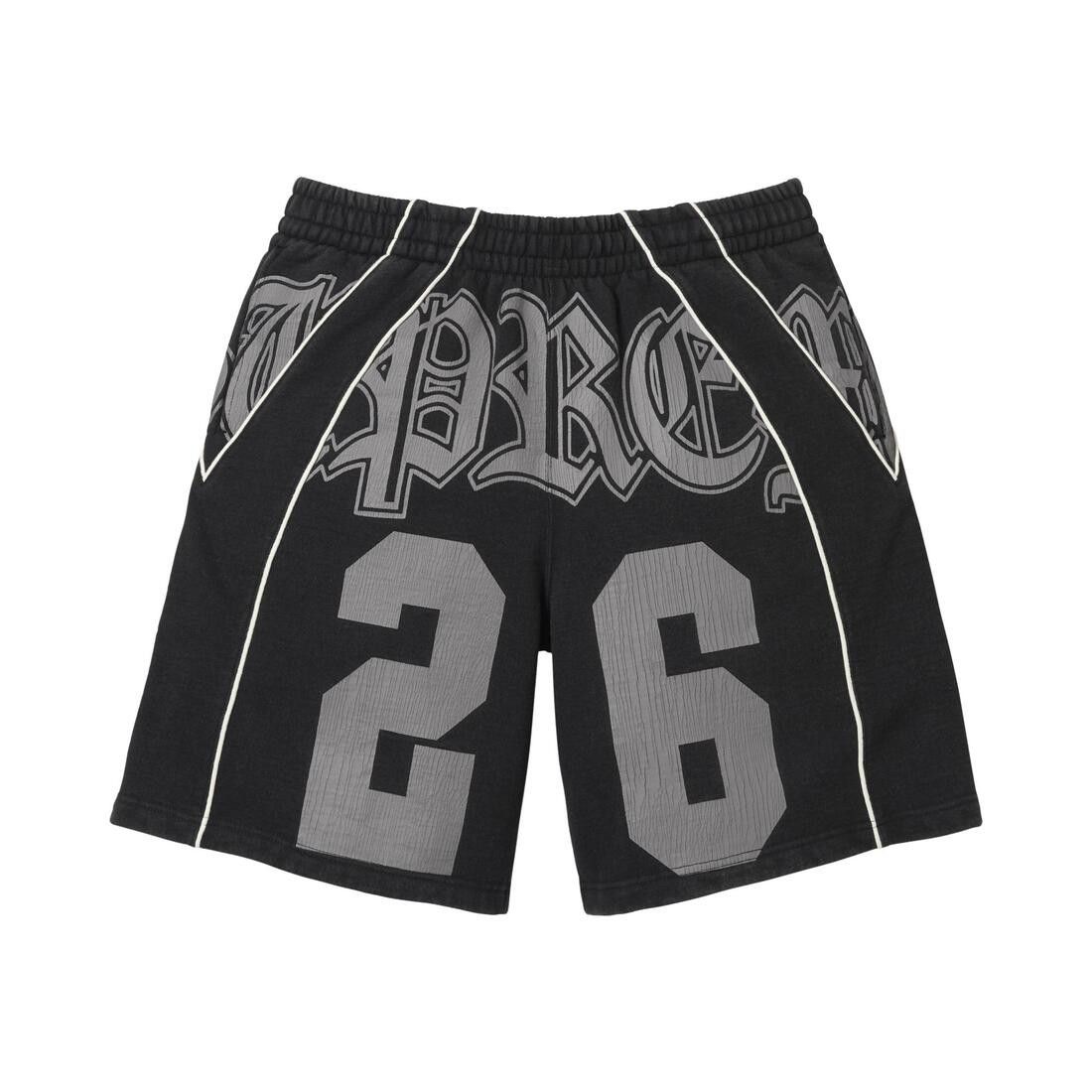 Supreme Paneled Sweatshort Black