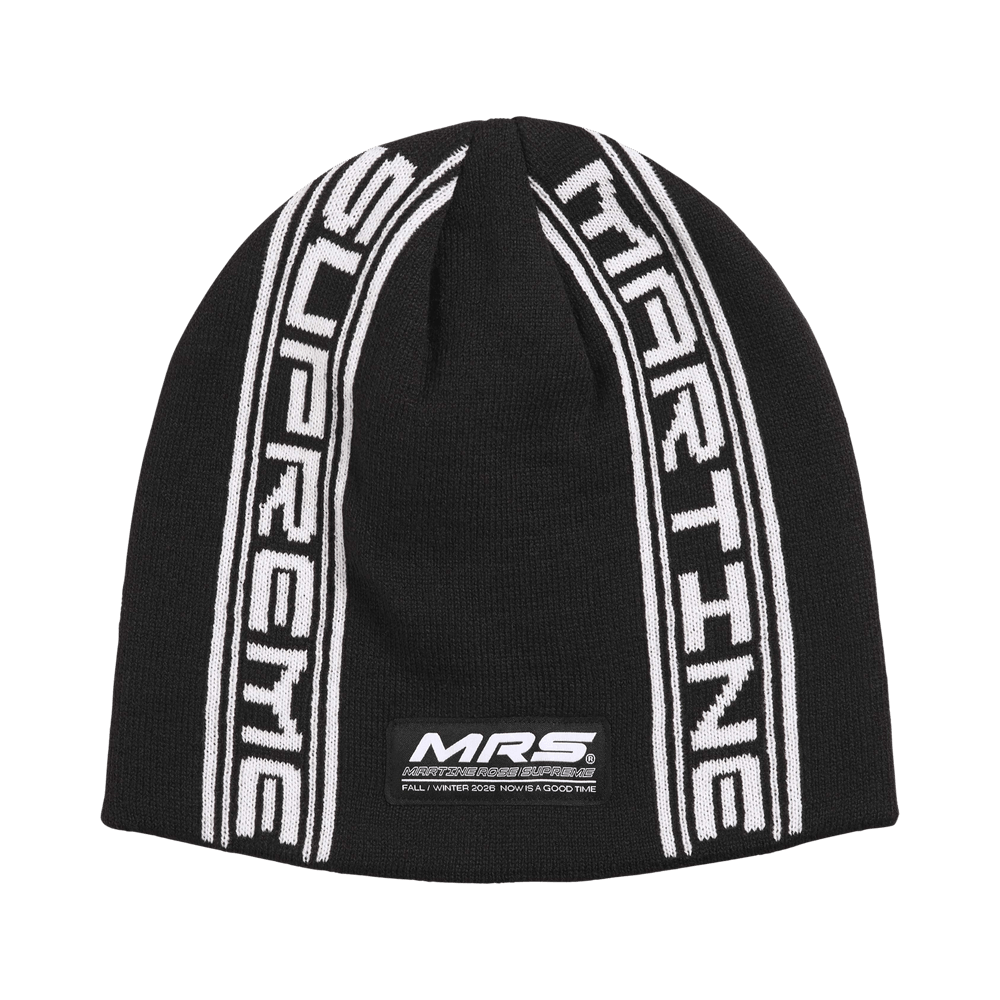 Supreme x Martine Rose Jacquard Beanie Black