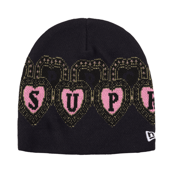 Supreme New Era Hearts Beanie Navy