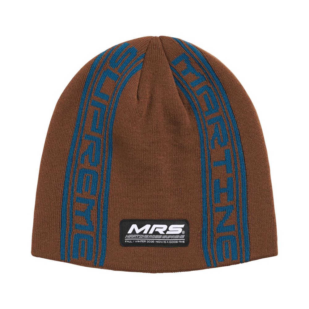 Supreme x Martine Rose Jacquard Beanie Brown
