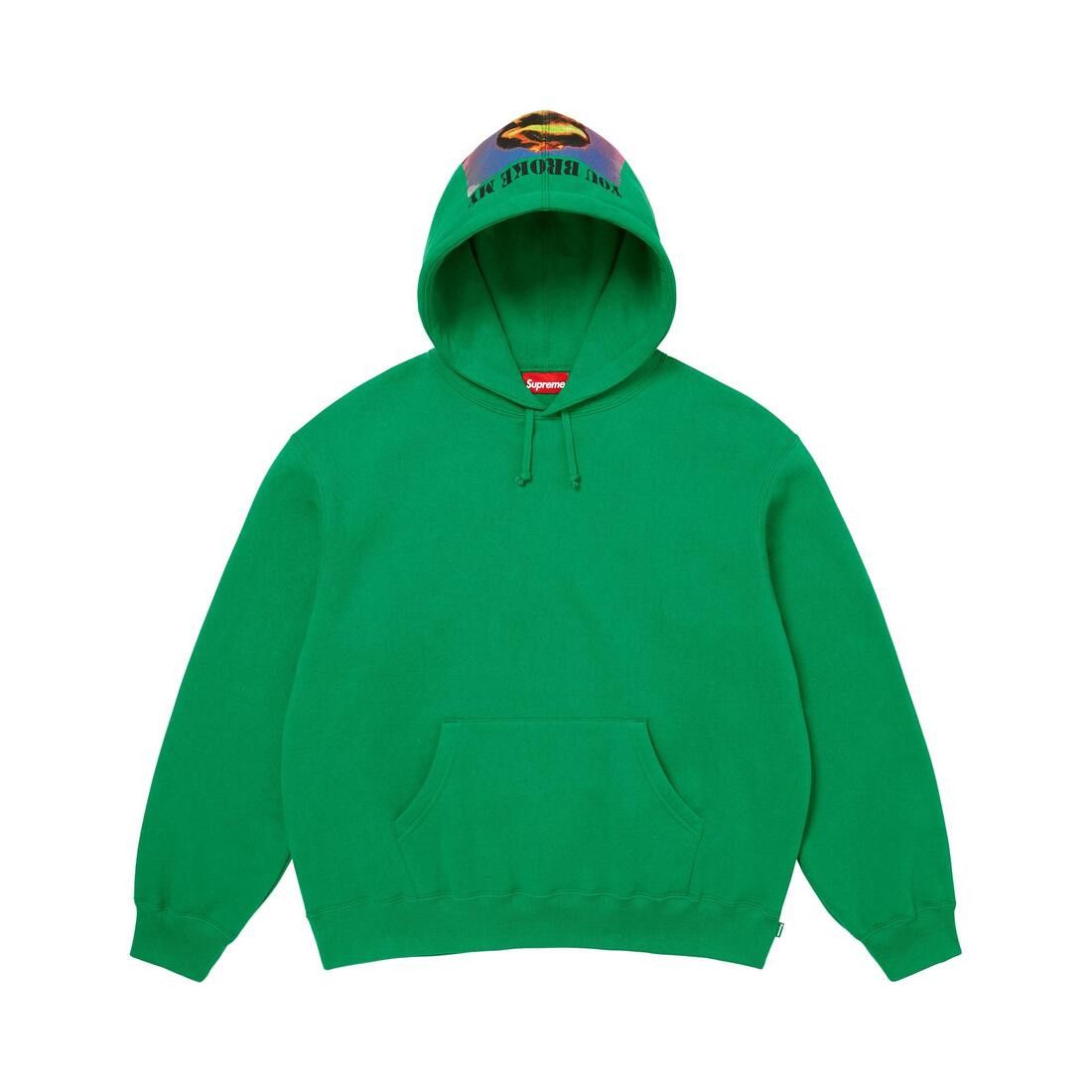 Supreme Heart Hooded Sweatshirt Green