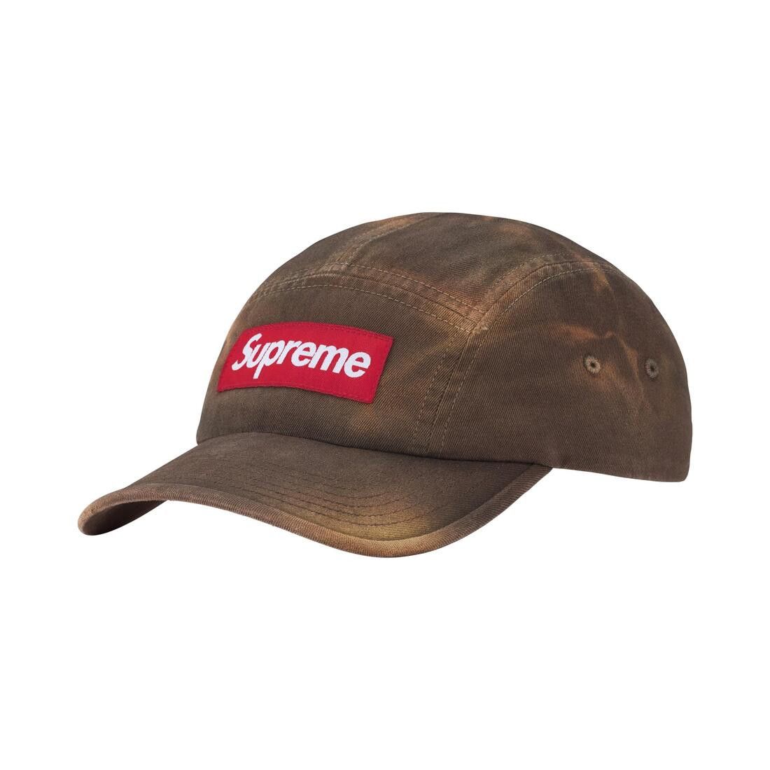 Supreme Overdyed Camp Cap Brown
