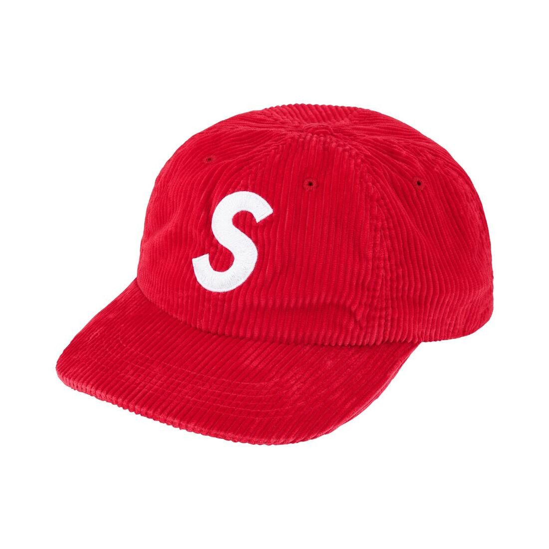 Supreme S Logo Corduroy 6-Panel Red