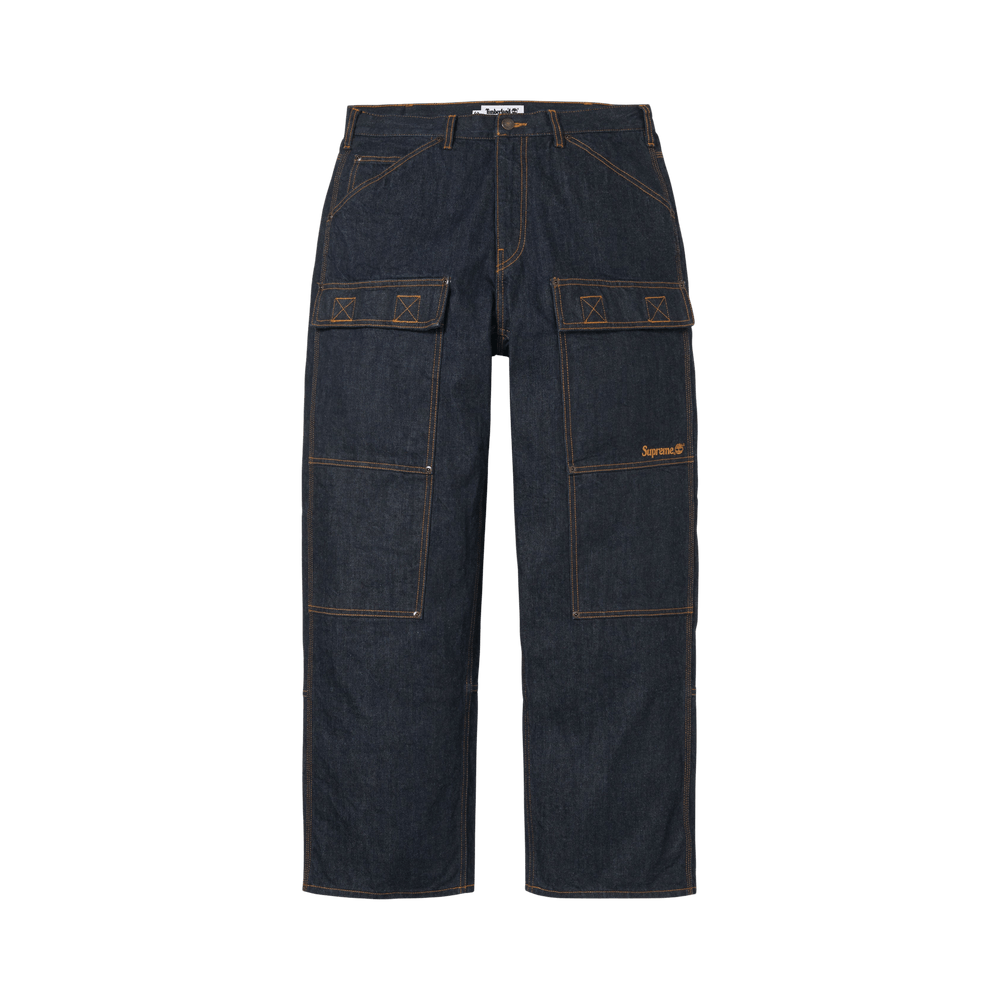 Supreme x Timberland Double Knee Denim Utility Pant Rigid Indigo