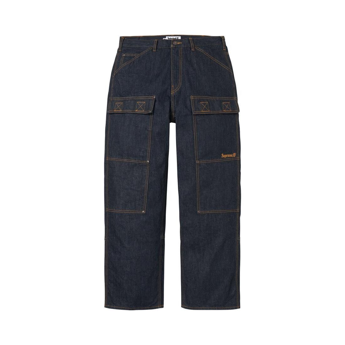 Supreme x Timberland Double Knee Denim Utility Pant Rigid Indigo