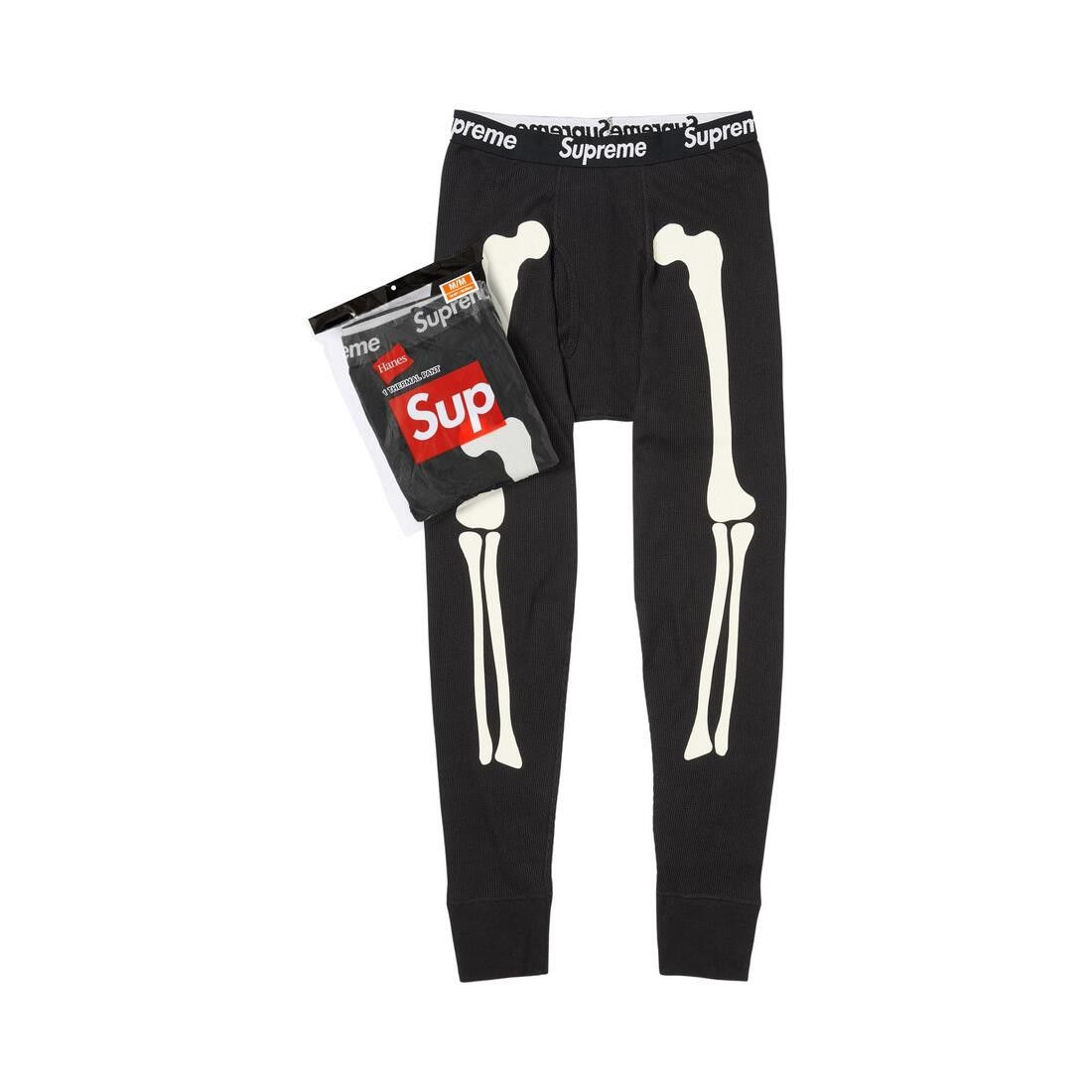Supreme x Hanes Bones Thermal Pant (1 Pack) Black