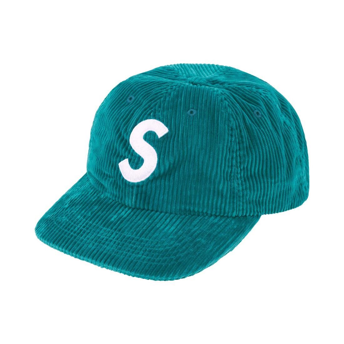 Supreme S Logo Corduroy 6-Panel Aqua