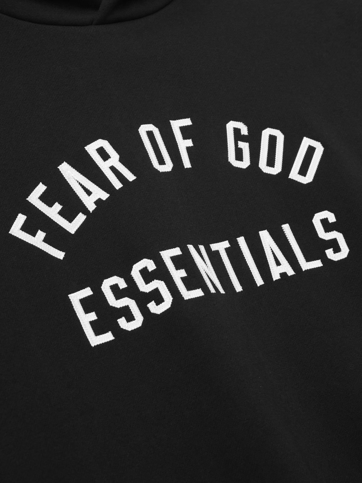 Fear of God Essentials Varsity 90s Hoodie Vintage Black - Im Your Wardrobe