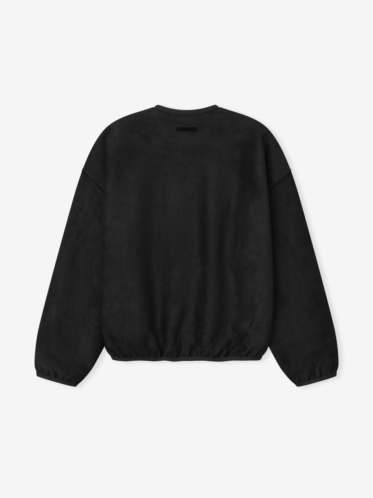 Fear of God Essentials Suede Fleece Signature Modern Crewneck Sweatshirt Vintage Black - Im Your Wardrobe
