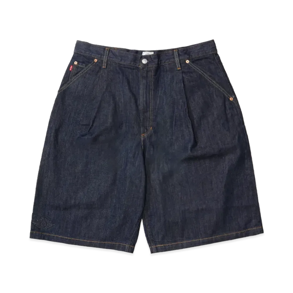 Jordan x Levi's Baggy Denim Shorts Rinsed Indigo