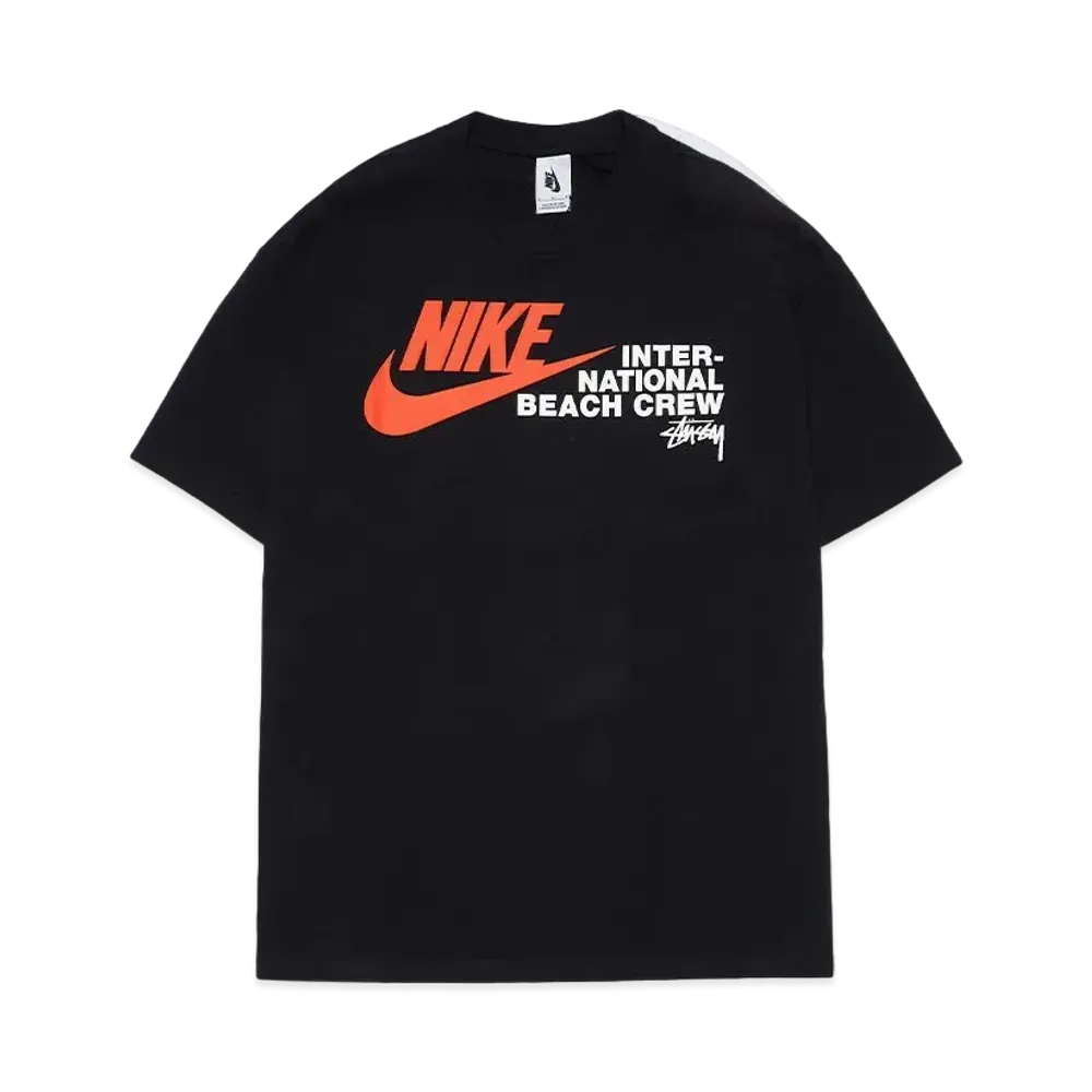 Stussy x Nike International Beach Crew T-Shirt Black