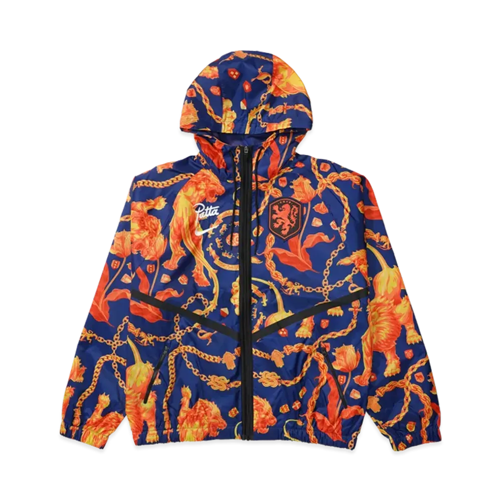 Nike x Patta World Cup Anthem Jacket Netherlands Orange Navy