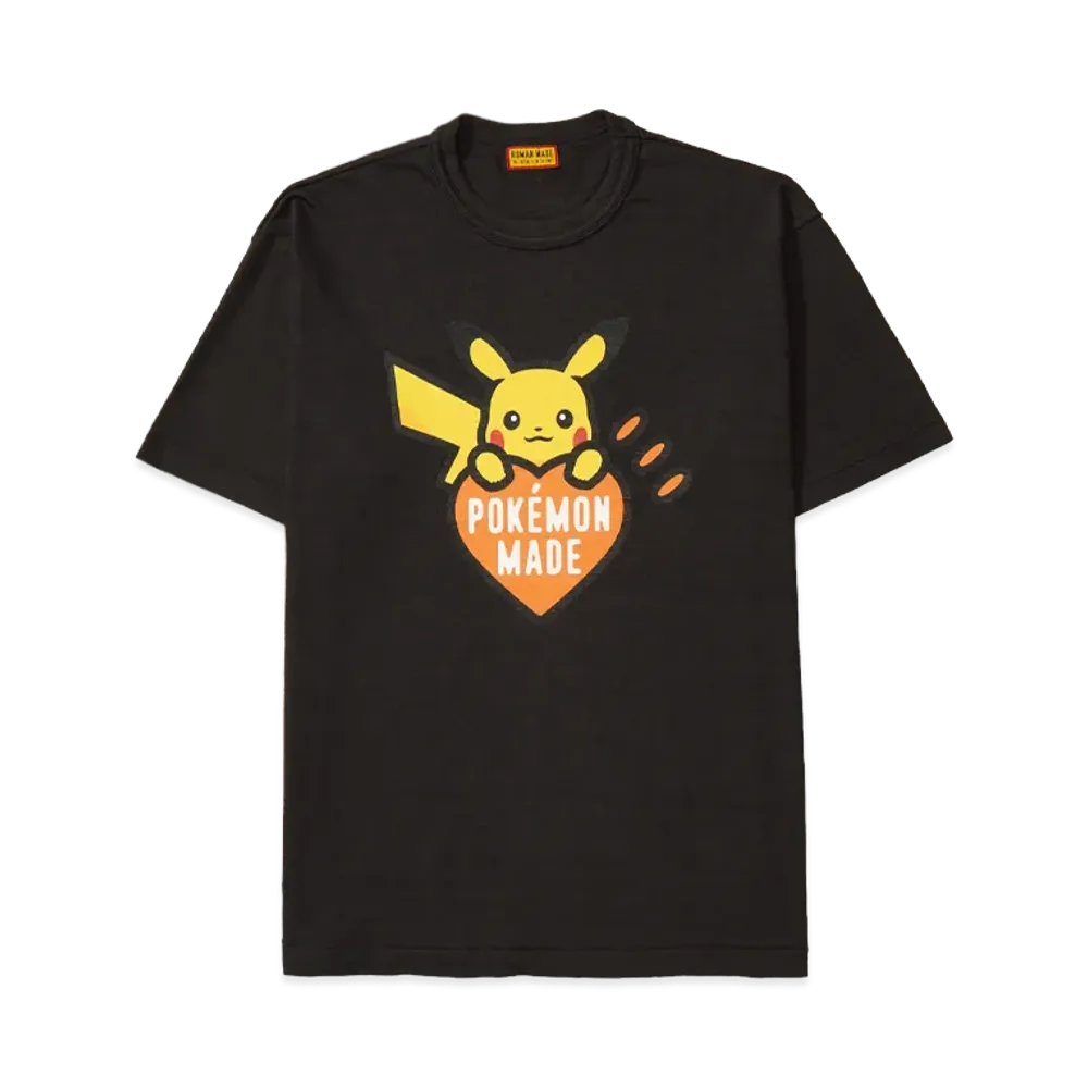 Human Made x Pokemon Graphic T-Shirt Pikachu Shibuya Parco Black