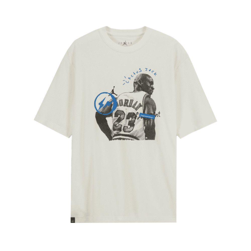 Jordan x Travis Scott x Fragment T-Shirt White front