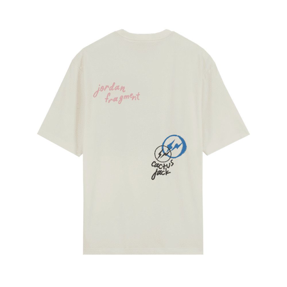 Jordan x Travis Scott x Fragment T-Shirt White front