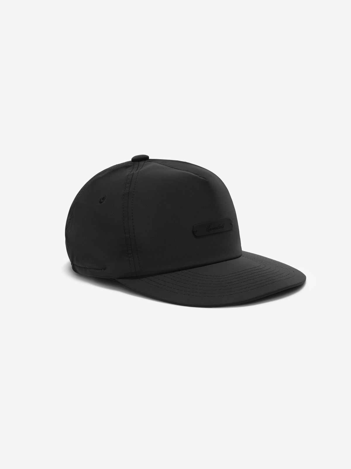 Fear of God Essentials 5 Panel Nylon Hat Vintage Black