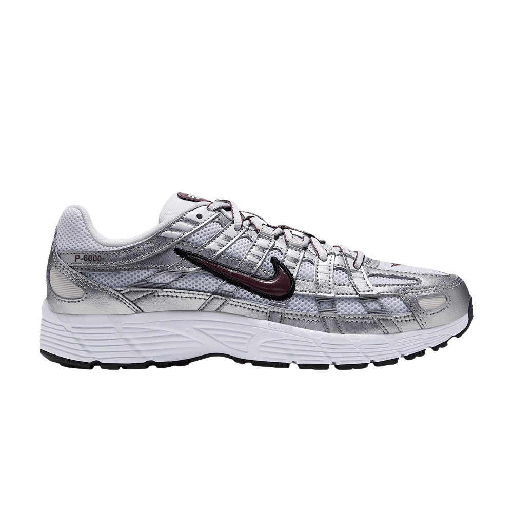 Nike P-6000 White Metallic Silver (W)