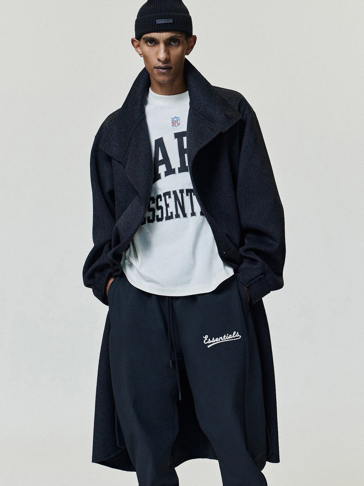 Fear of God Essentials NFL Paris Merch Tee Ivory