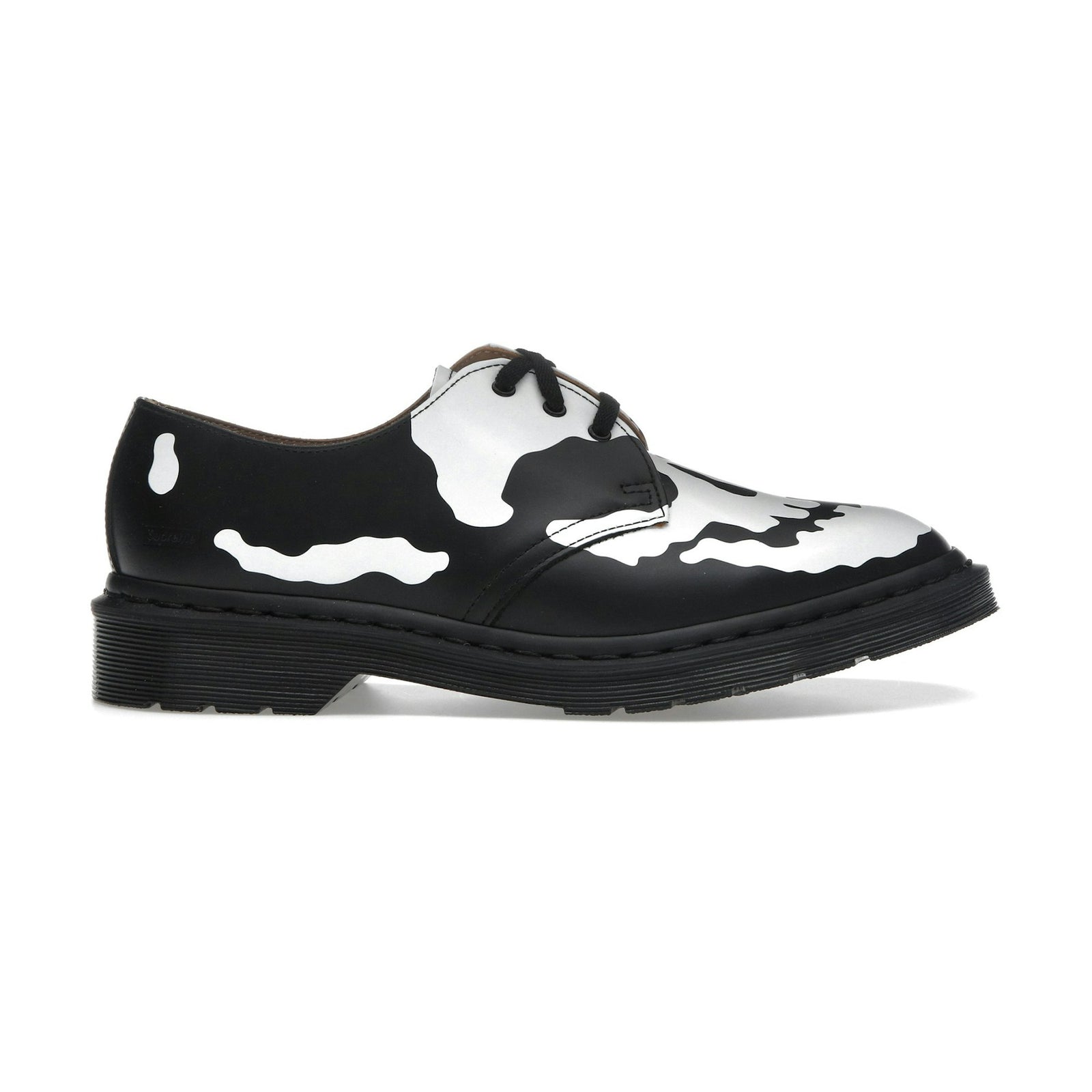 Supreme x Dr. Martens 1461 Skull 3 Eye Shoe Black White front