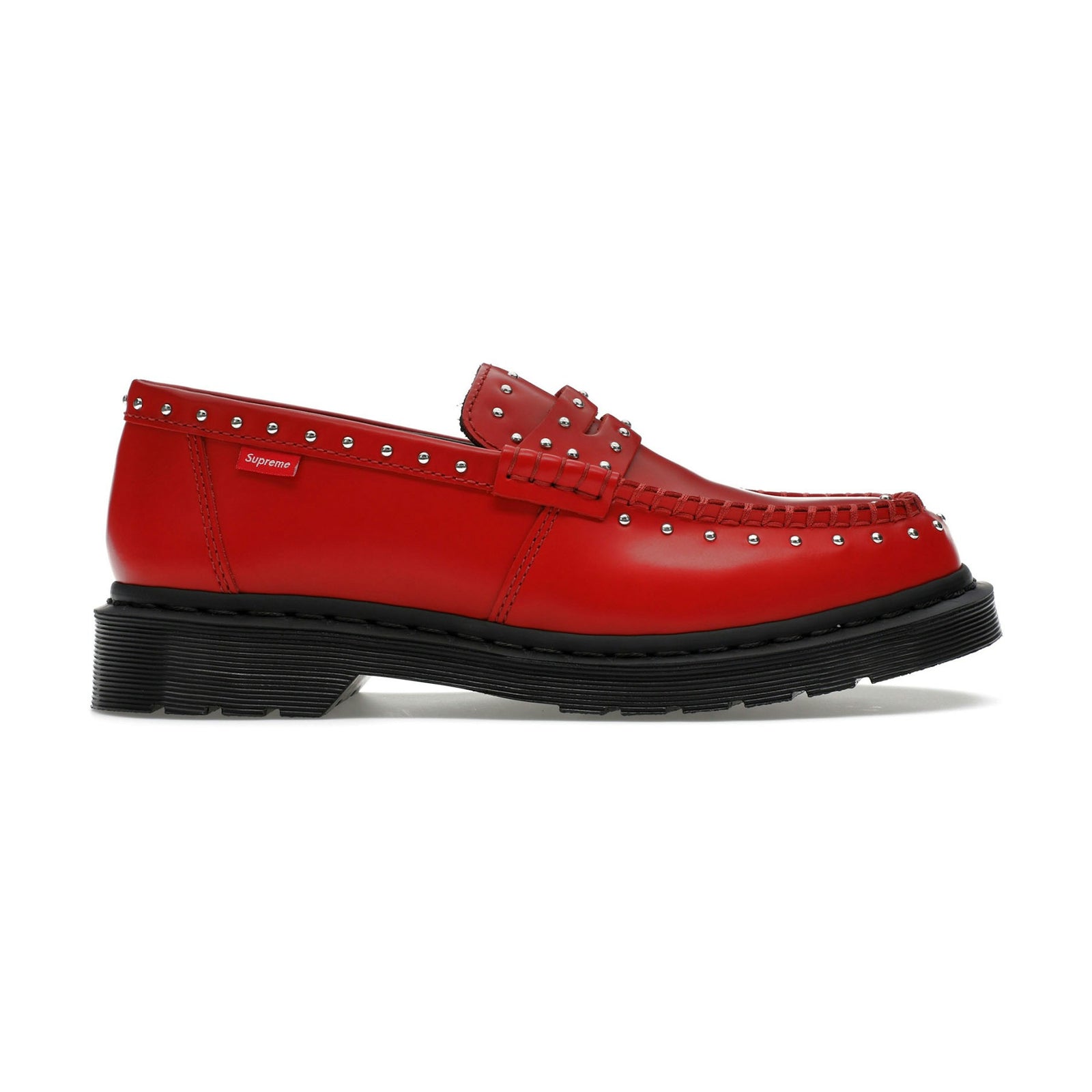 Supreme x Dr. Martens Studded Penton Loafer Red front