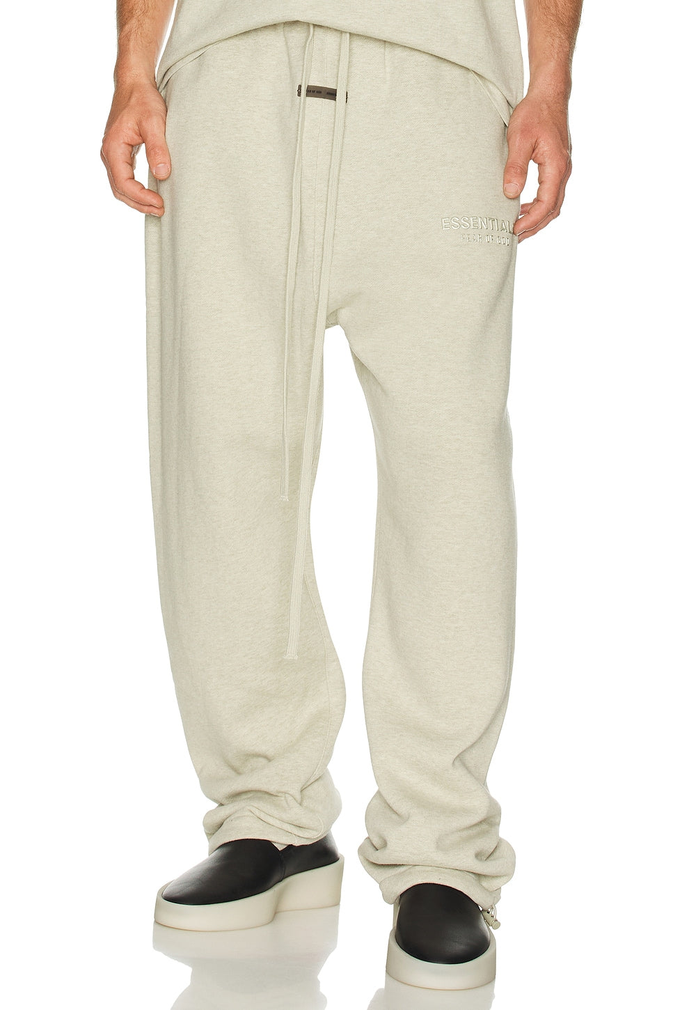 Fear of God Essentials Relaxed Fleece Sweatpant Heather Stone