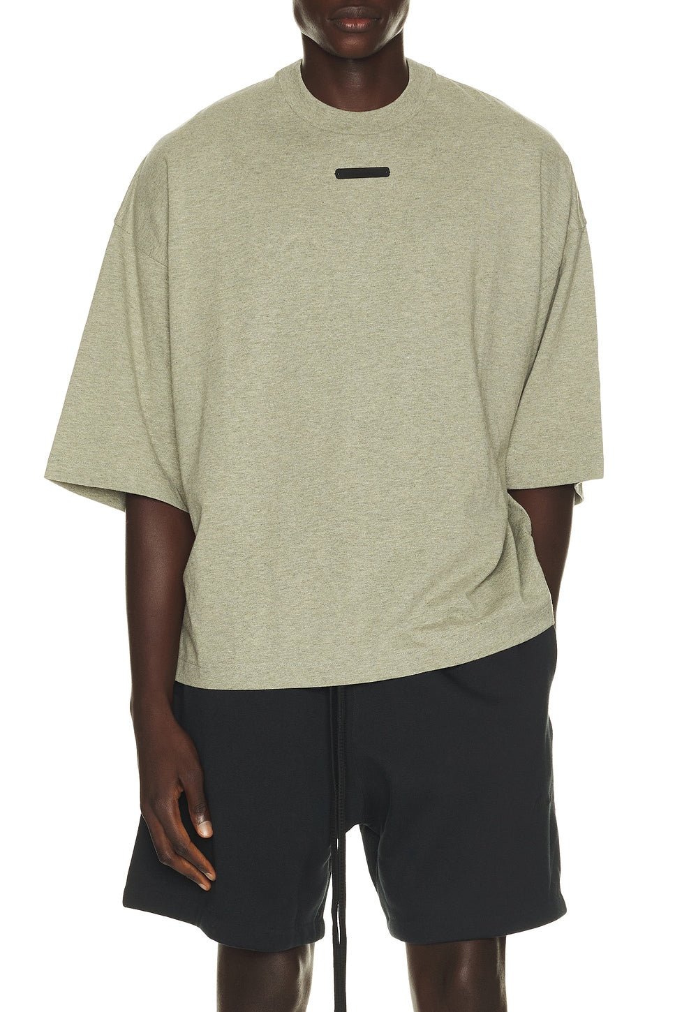 Fear of God Essentials Merch Tee Seal Heather