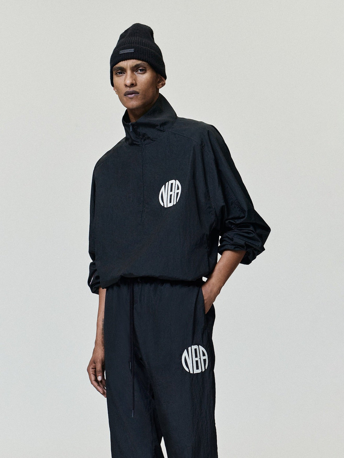 Fear of God Essentials NBA Slim Monogram Track Pant Black