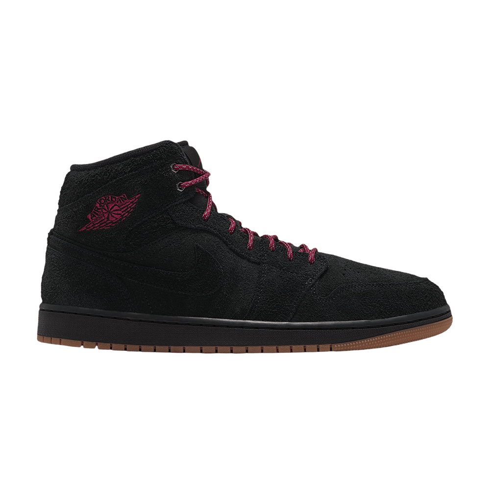 Jordan 1 Mid SE Black Gum Team Red