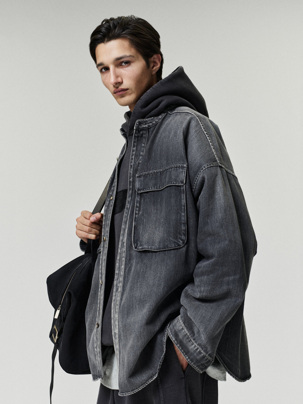 Fear of God Essentials Moto Sweatpant Mineral Washed Vintage Black