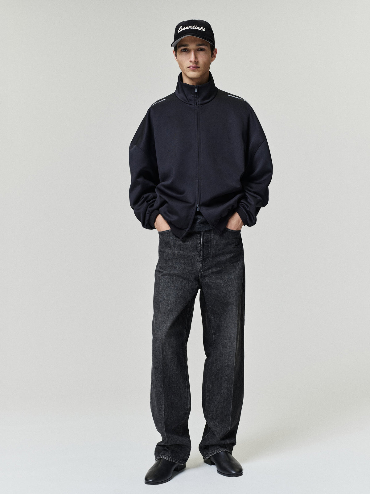 Fear of God Essentials Tricot Modern Track Jacket Black