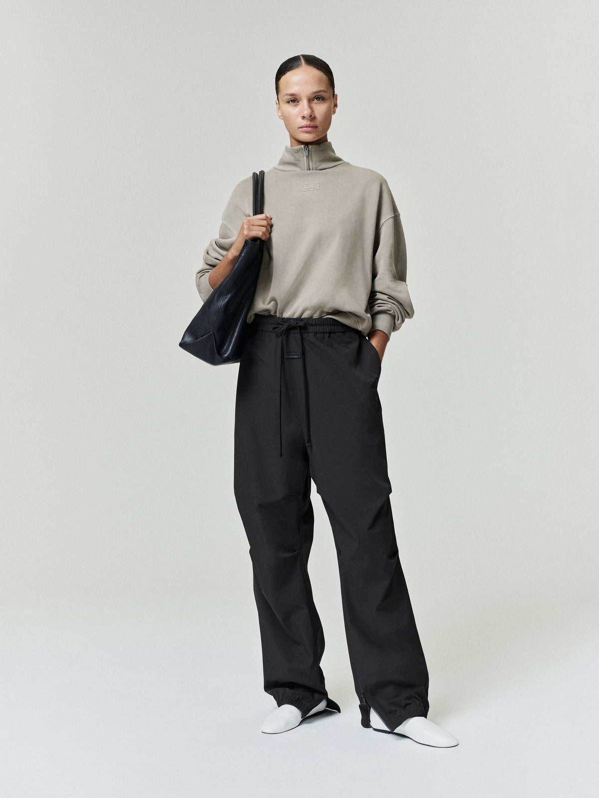 Fear of God Essentials Women's Modern Mockneck Washed Clay