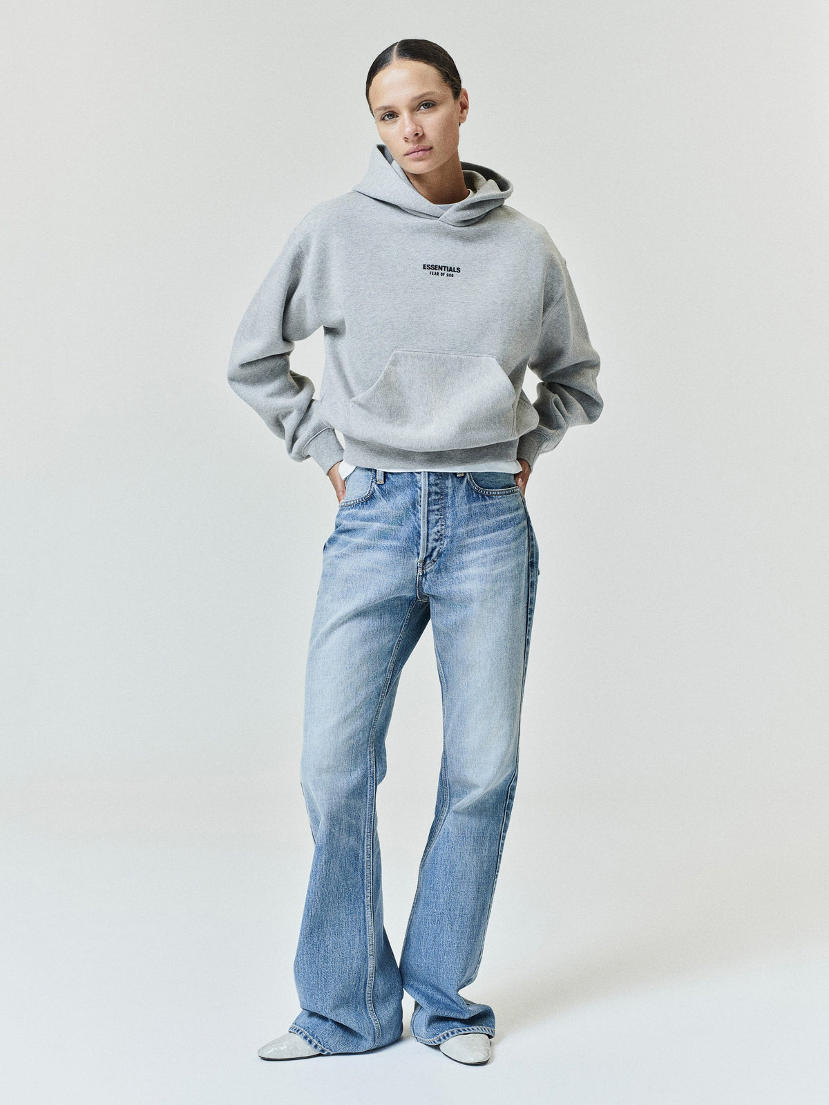 Fear of God Essentials Women's FW26 Classic Hoodie Warm Heather