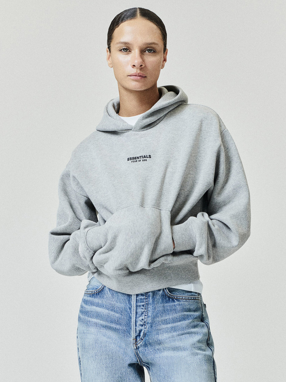 Fear of God Essentials Women's FW26 Classic Hoodie Warm Heather