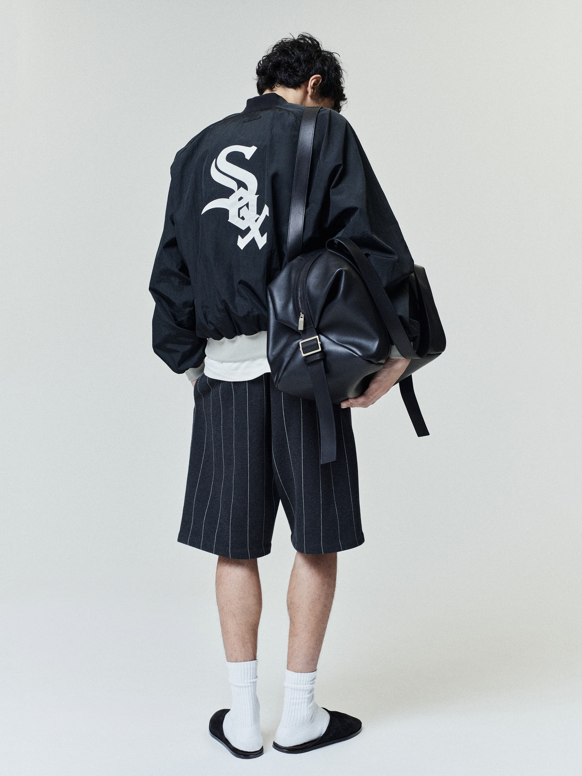 Fear of God Essentials White Sox Half Zip Pullover Black - Im Your Wardrobe