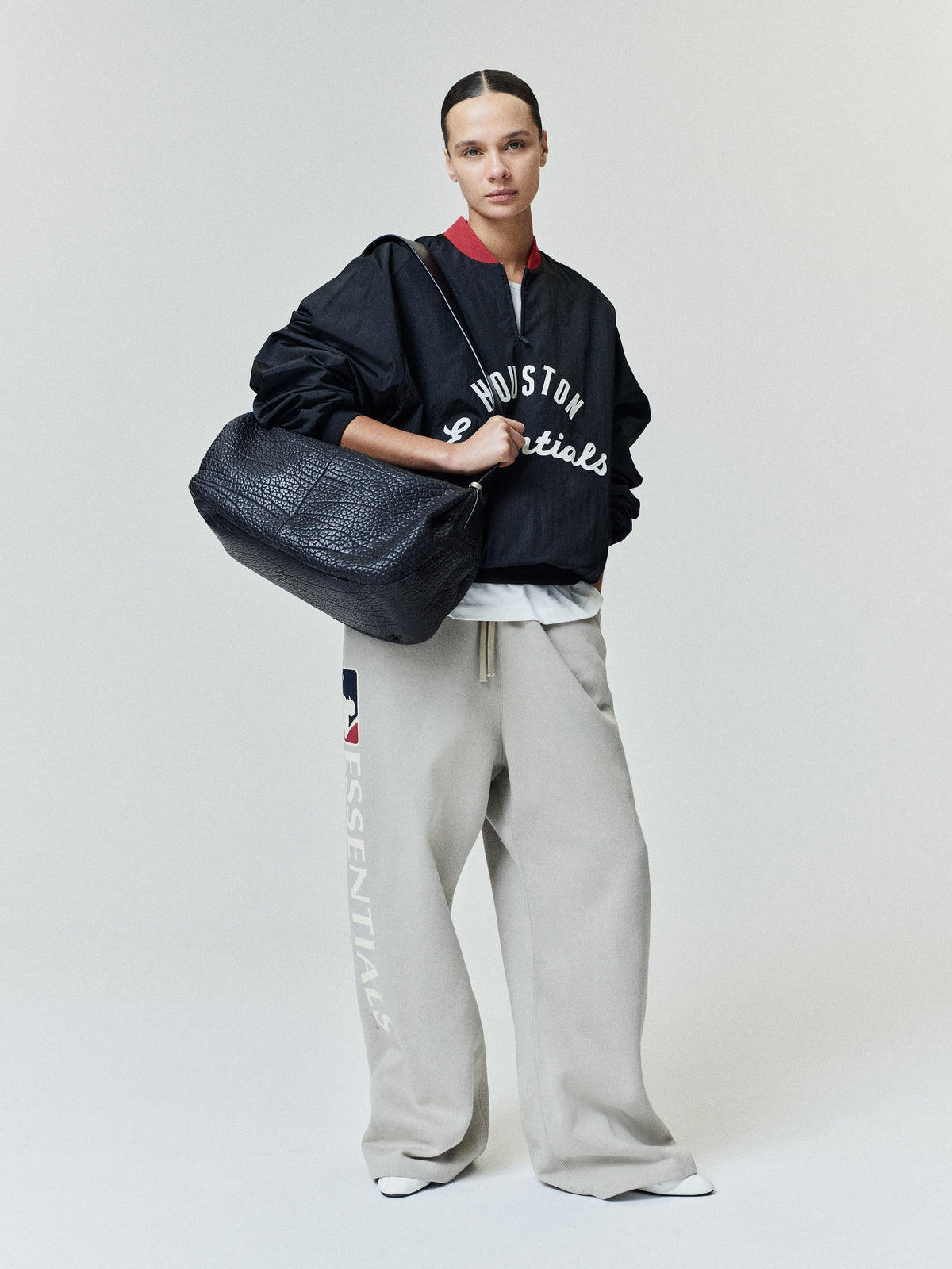 Fear of God Essentials Astros Half Zip Pullover Black - Im Your Wardrobe