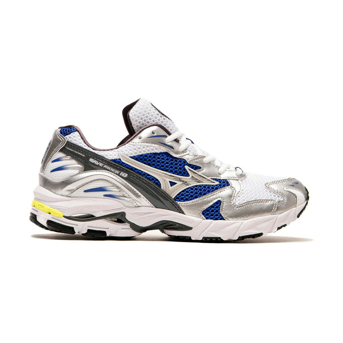 Mizuno Wave Rider 10 White Off White Blue front