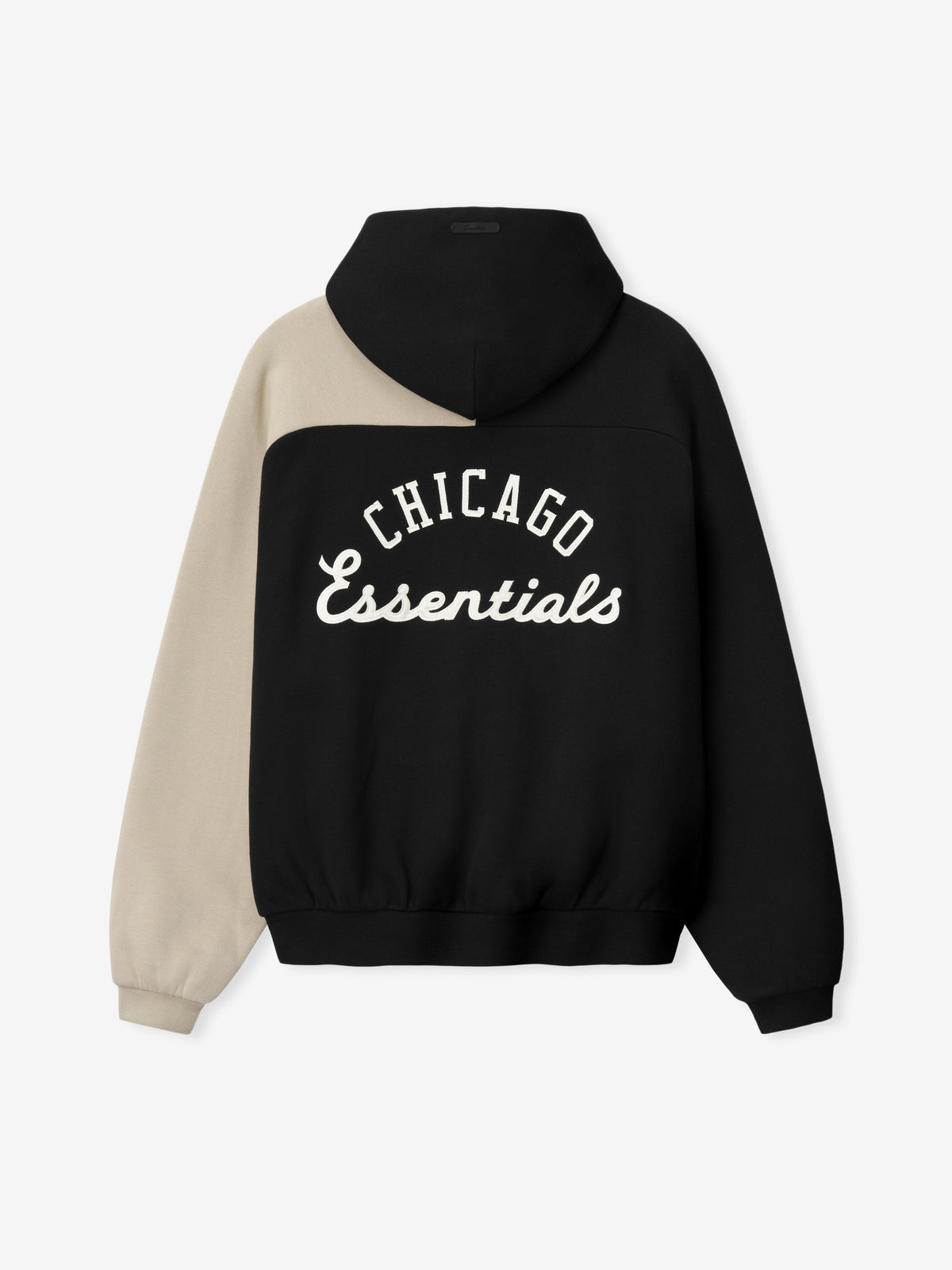 Fear of God Essentials White Sox Raglan Half Zip Sport Hoodie Black