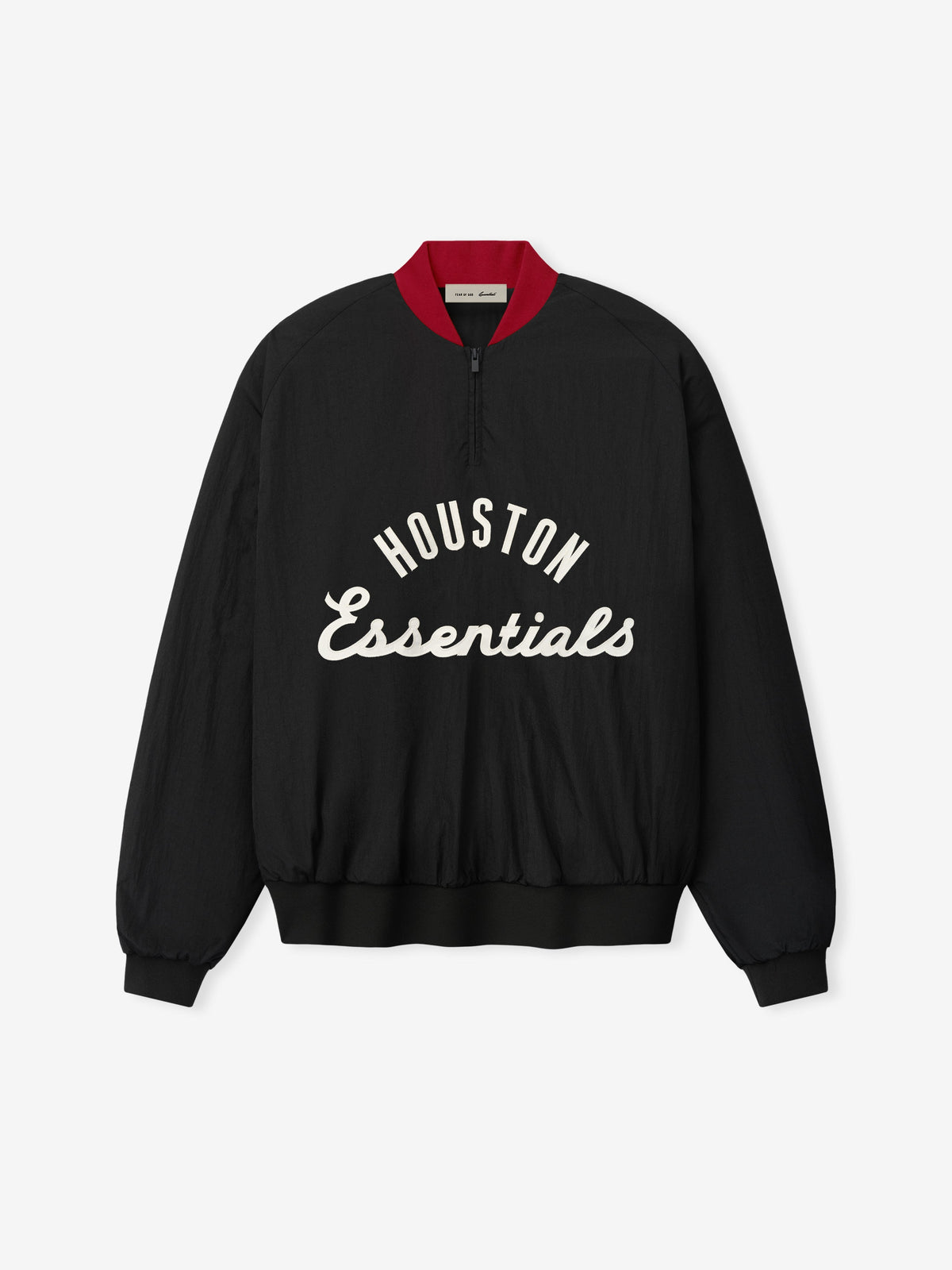 Fear of God Essentials Astros Half Zip Pullover Black - Im Your Wardrobe