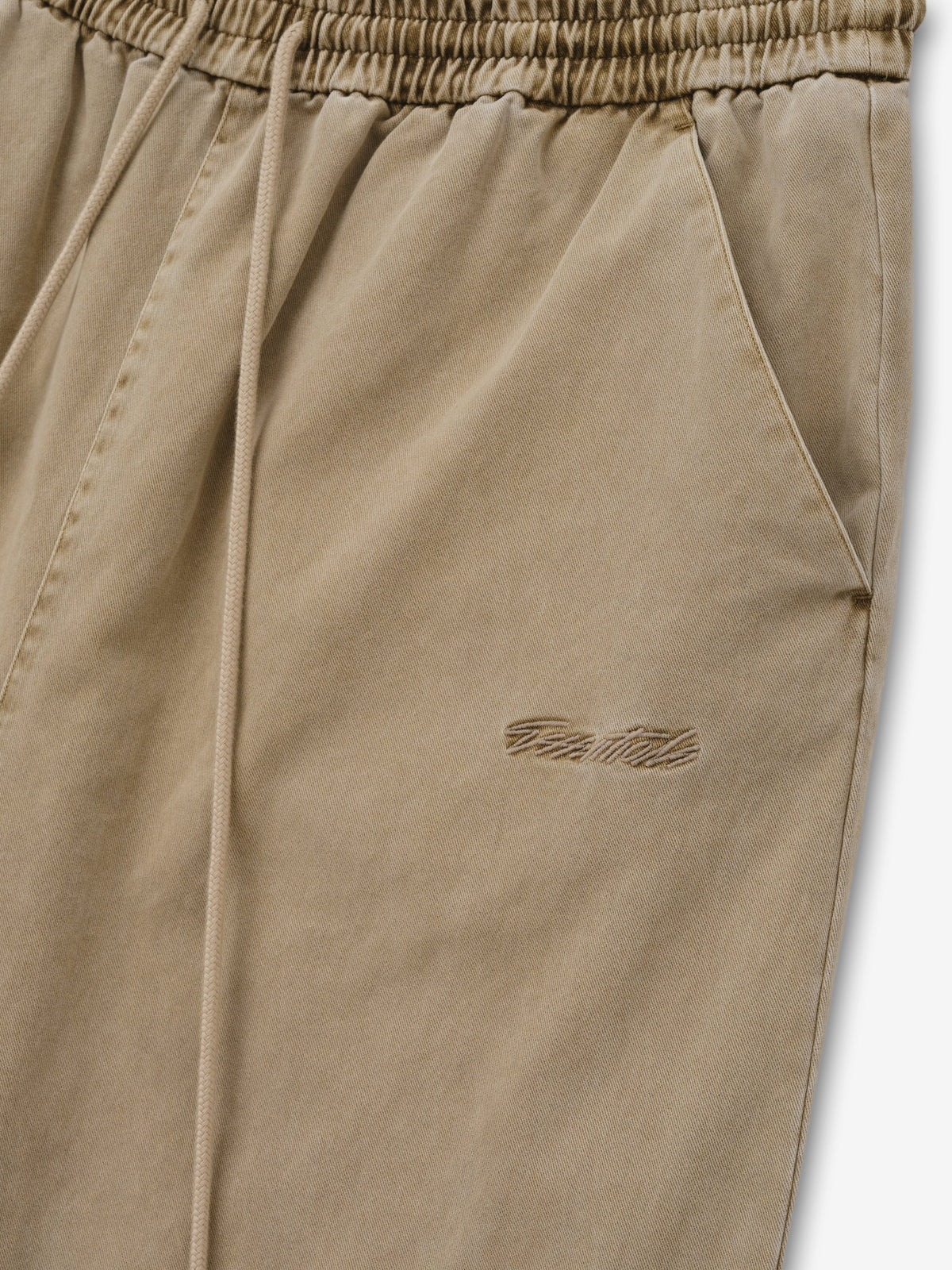 Fear of God Essentials Cotton Twill Lounge Drawstring Pant Washed Clay