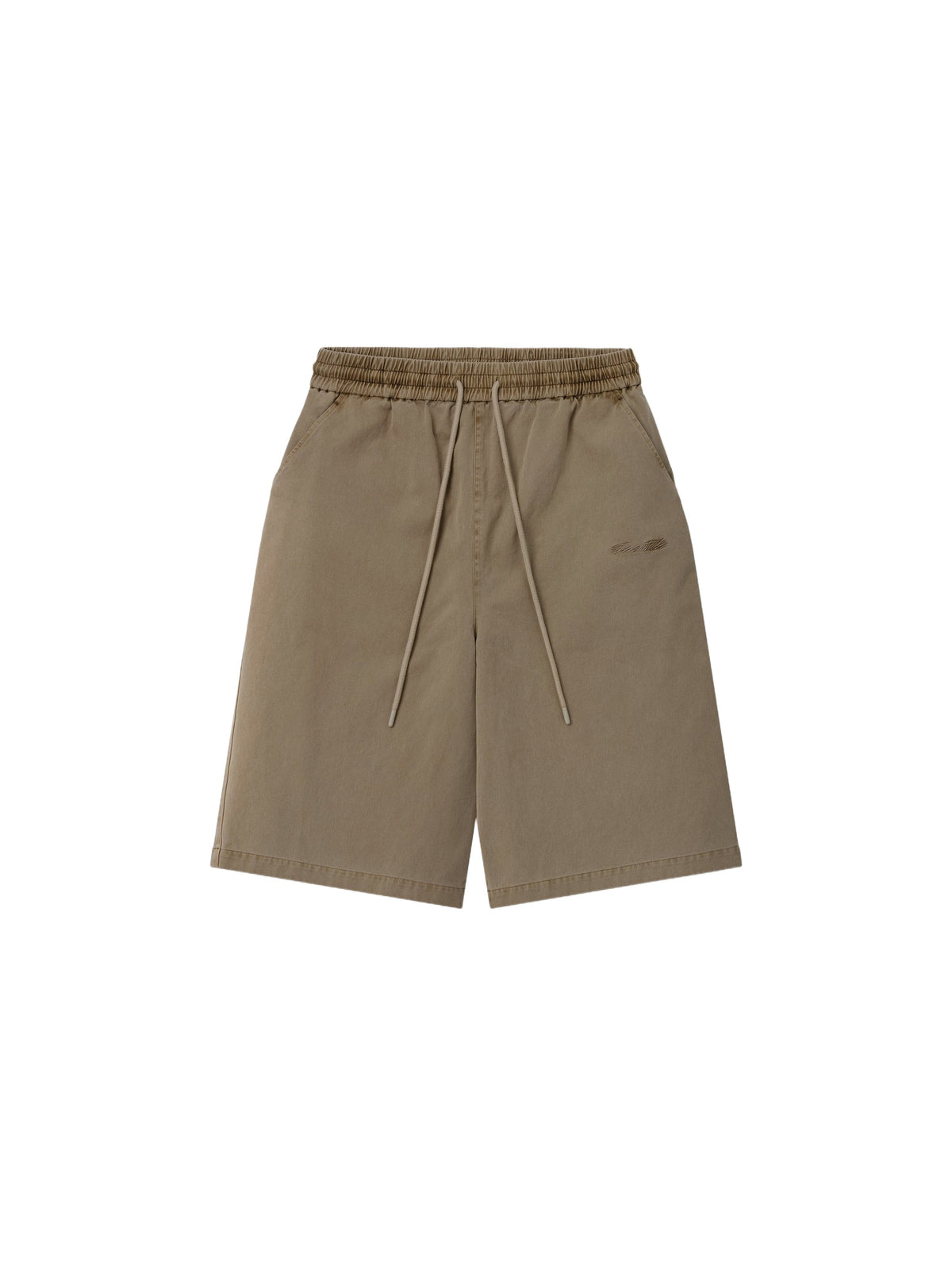 Fear of God Essentials Cotton Twill Lounge Drawstring Short Washed Clay