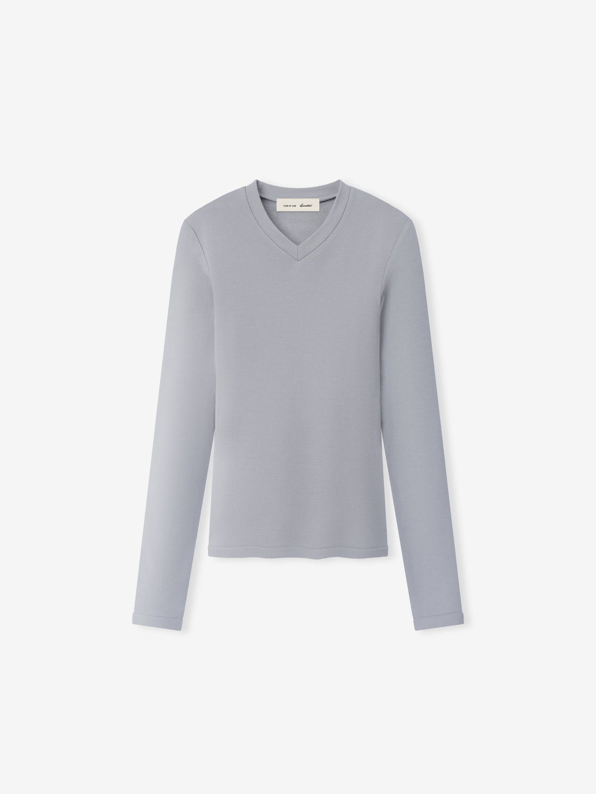 Fear of God Essentials Women's Longsleeve V-Neck Smoke