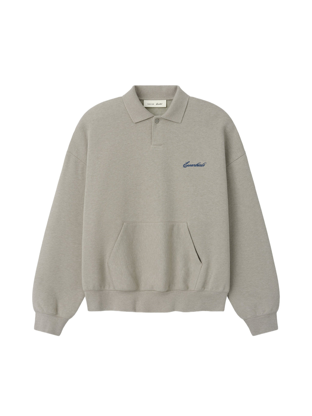 Fear of God Essentials Signature Classic Polo Pyrite Heather