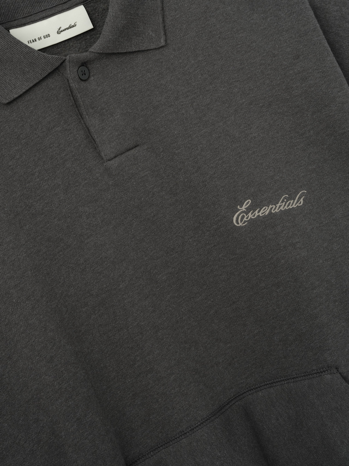 Fear of God Essentials Signature Classic Polo Ash Heather