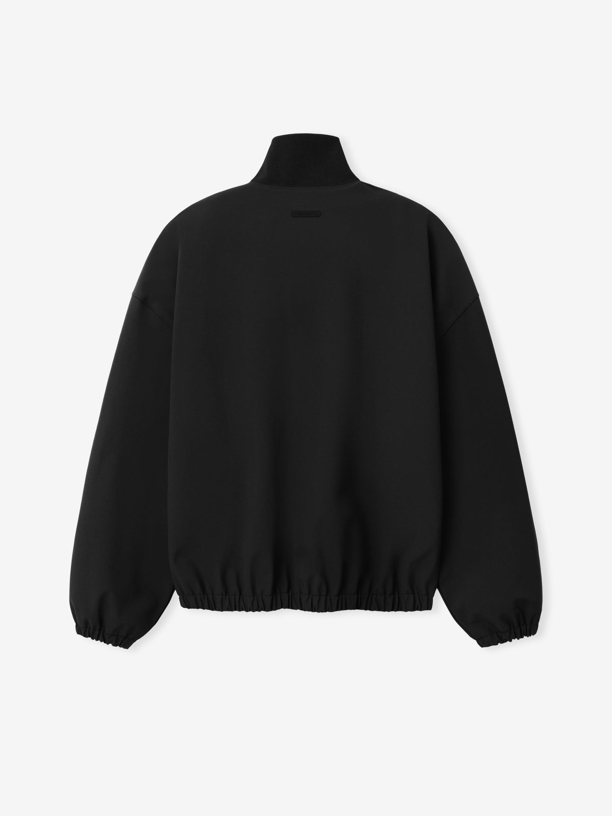 Fear of God Essentials Bonded Nylon Signature Full Zip Track Jacket Black