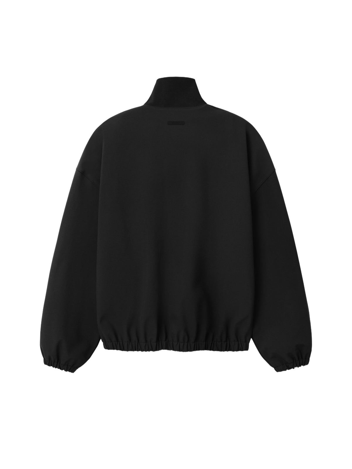 Fear of God Essentials Bonded Nylon Signature Full Zip Track Jacket Black