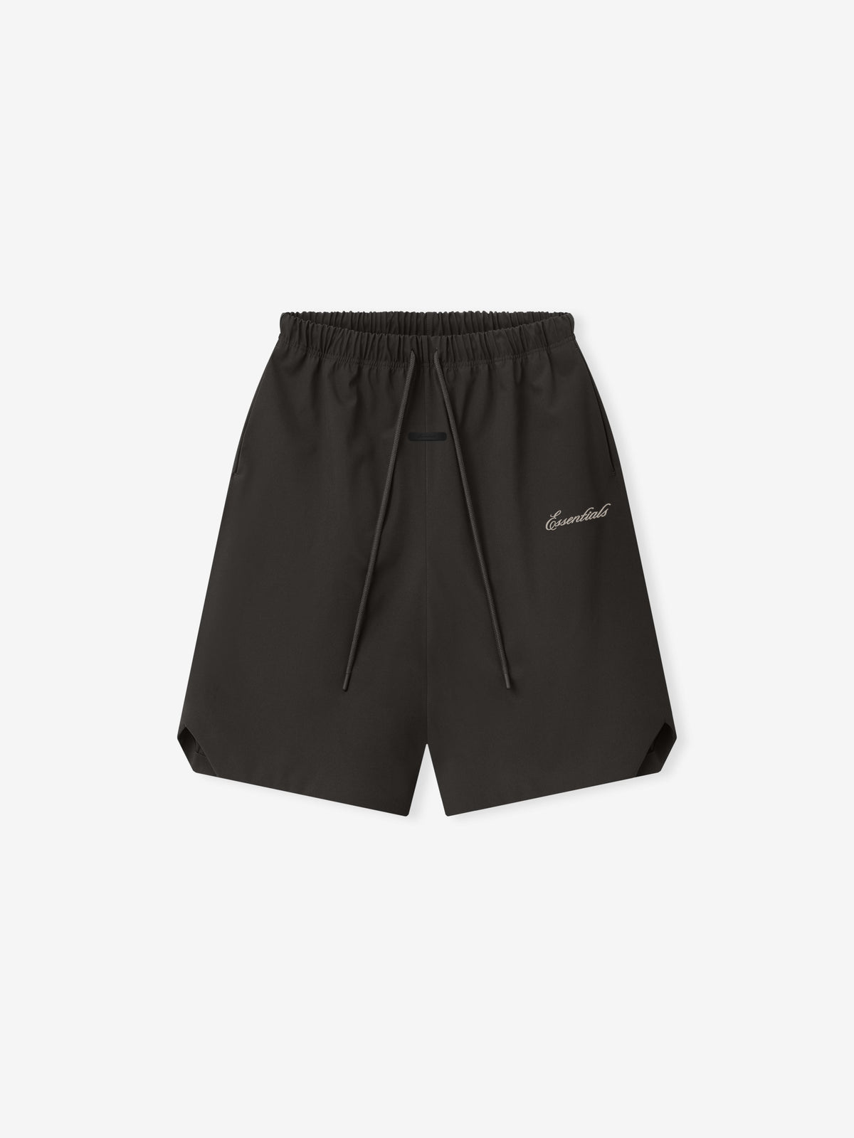 Fear of God Essentials Bonded Nylon Signature Relaxed Short W/ Slit Ink Black