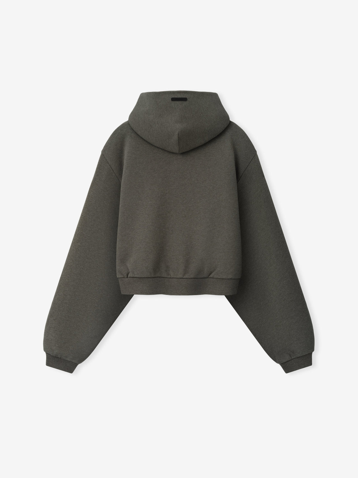 Fear of God Essentials Women's Embossed Cropped Hoodie Ash Heather