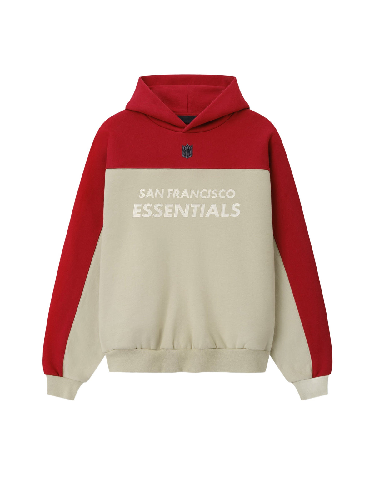 Fear of God Essentials 49ers 90s Relaxed Hoodie Sandstone