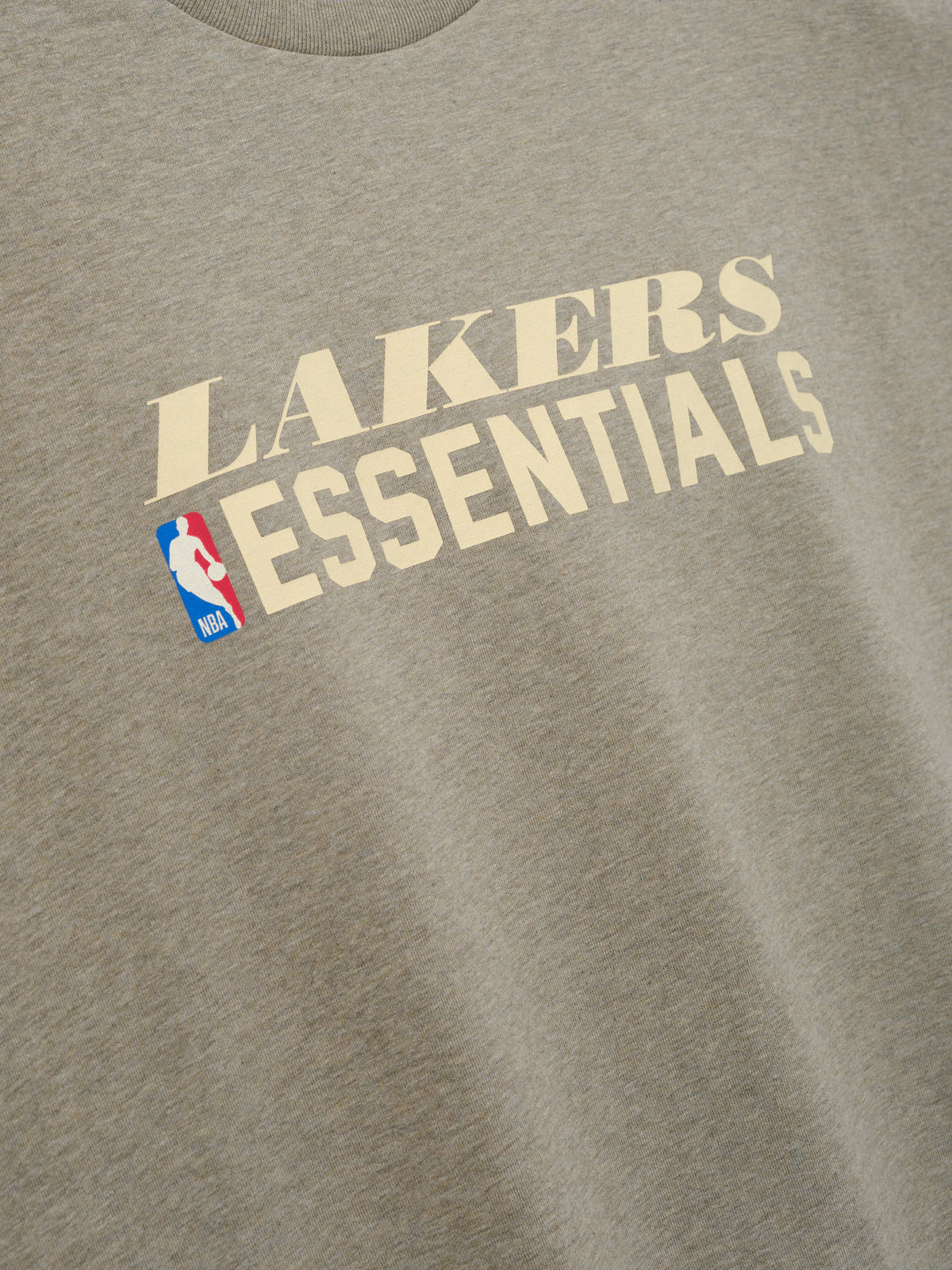 Fear of God Essentials Lakers Merch Tee Seal Heather